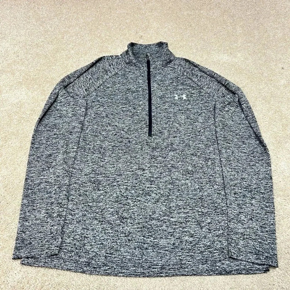 Under Armour HeatGear Activewear Jacket Gray Long Sleeve 1/2 Zip Women’s Medium - Picture 5 of 11